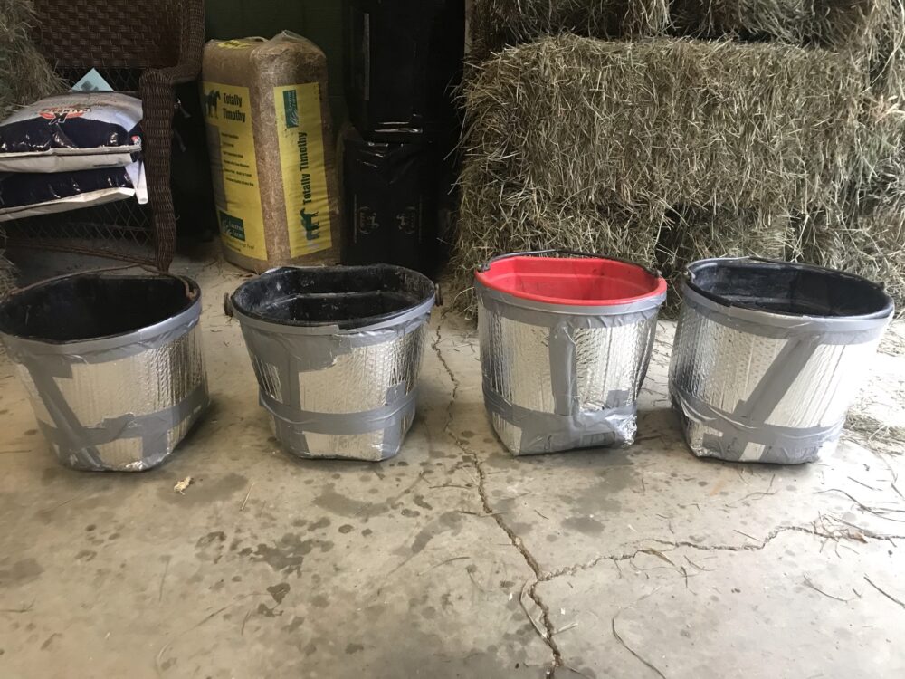 DIY Insulated Horse Water Buckets The Practical Horsewoman